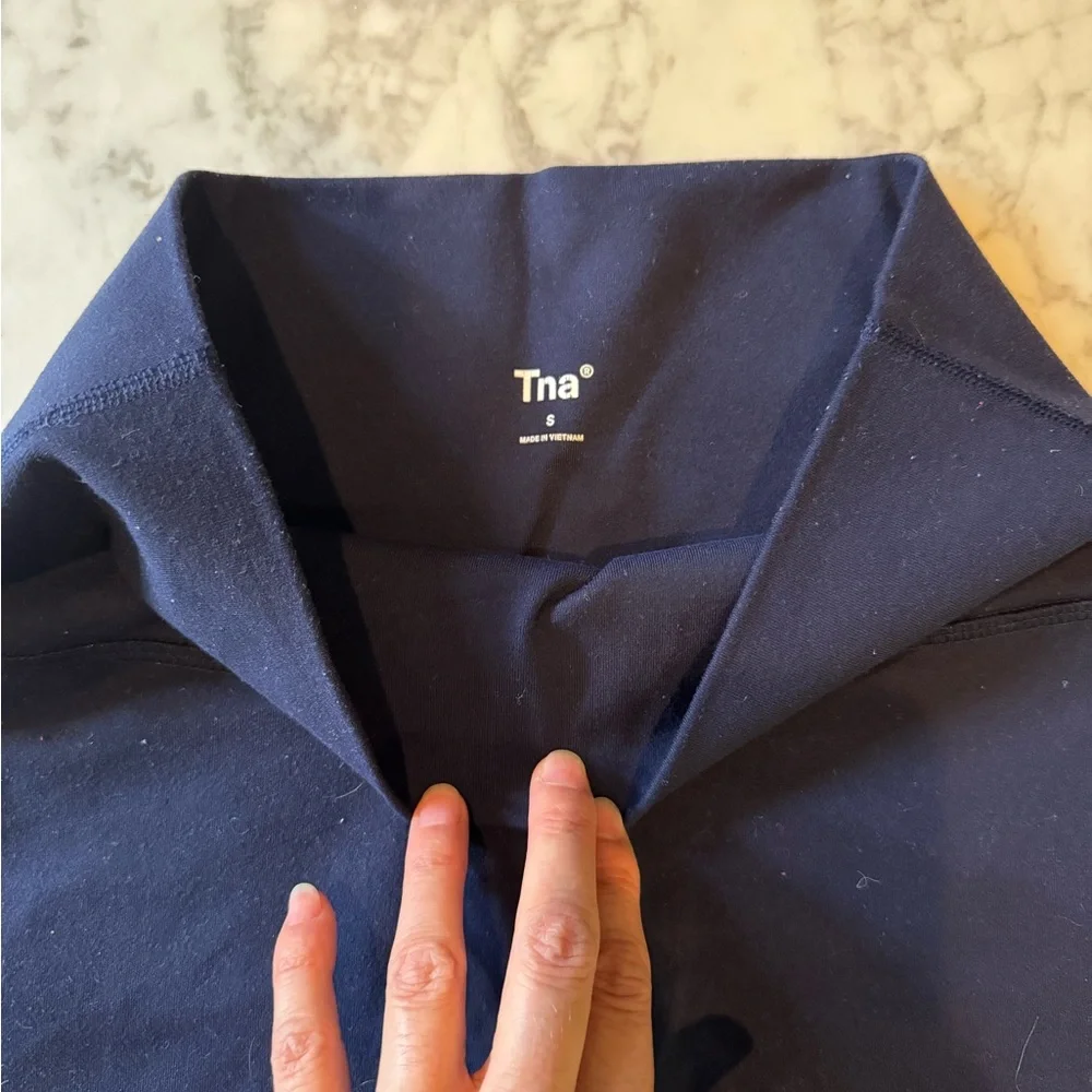 Aritzia Navy High-Waist Bike Shorts - Picture 5 of 5